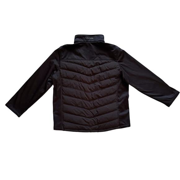 Nautica Jacket Mens 2XL Black Active Puffer Zip Water Wind Resistant Coat - Picture 10 of 16
